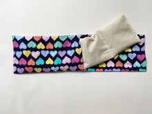 Load image into Gallery viewer, Flannel Hearts Long Therapy Bag