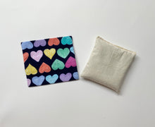Load image into Gallery viewer, Flannel Hearts Boo Boo Bag