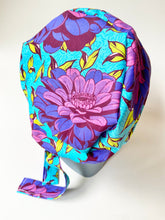 Load image into Gallery viewer, Bright Floral Large Scrub Cap
