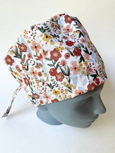 Load image into Gallery viewer, Fall Floral Large Scrub Cap
