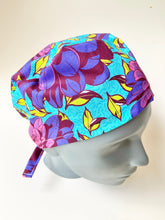 Load image into Gallery viewer, Bright Floral Scrub Cap
