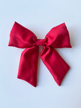 Load image into Gallery viewer, Large Satin Hair Bow with Short Tails
