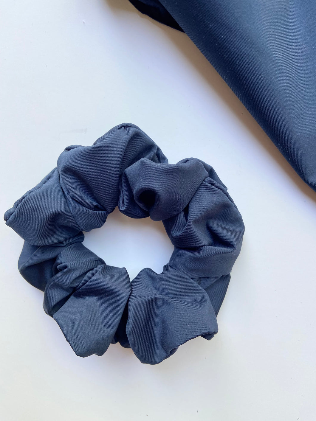 Navy Swim Scrunchie