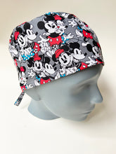 Load image into Gallery viewer, Mickey and Minnie Mouse Scrub Cap
