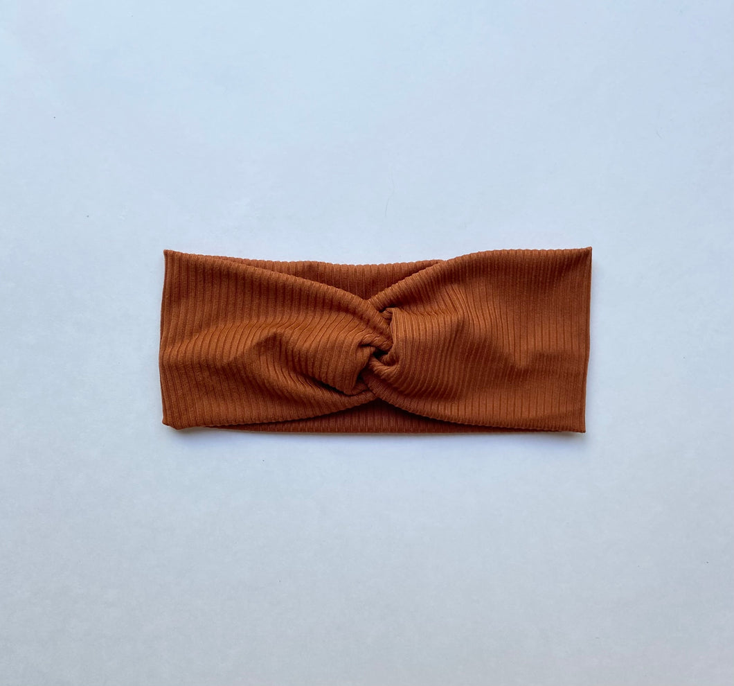 Burnt Orange Twist Headband