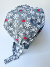 Load image into Gallery viewer, Canadian Winter Snowflake Large Scrub Cap
