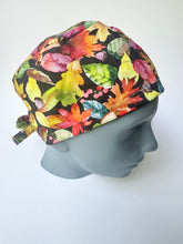 Load image into Gallery viewer, Vibrant Fall Leaves Scrub Cap
