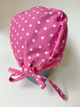 Load image into Gallery viewer, Pink Polka Dots Scrub Cap
