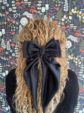 Load image into Gallery viewer, XL Satin Double Bow with Long Tails
