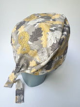 Load image into Gallery viewer, Neutral Fall Floral Large Scrub Cap
