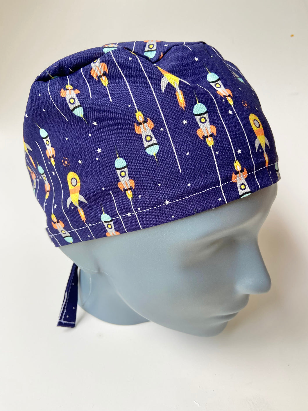 Space Rocket Scrub Cap