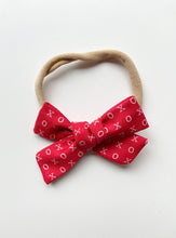 Load image into Gallery viewer, XO Valentine’s Classic Hair Bow on Nylon
