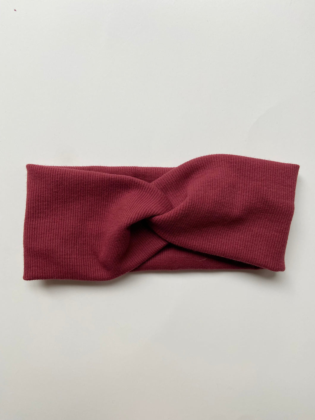 Burgundy Thicker Twist Headband