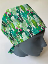 Load image into Gallery viewer, Cactus Large Scrub Cap
