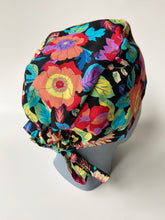 Load image into Gallery viewer, Dark Floral Scrub Cap
