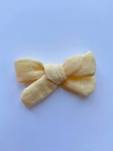 Load image into Gallery viewer, Yellow Gauze Classic Bow
