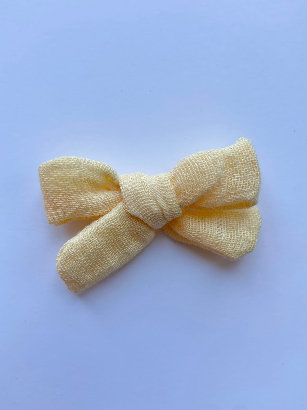 Yellow Gauze Classic Bow