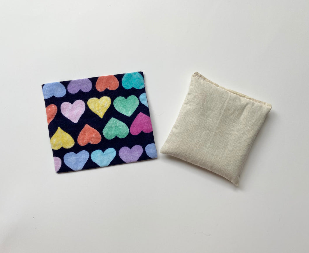 Flannel Hearts Boo Boo Bag