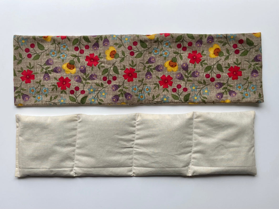 Floral Flannel Long Therapy Bag