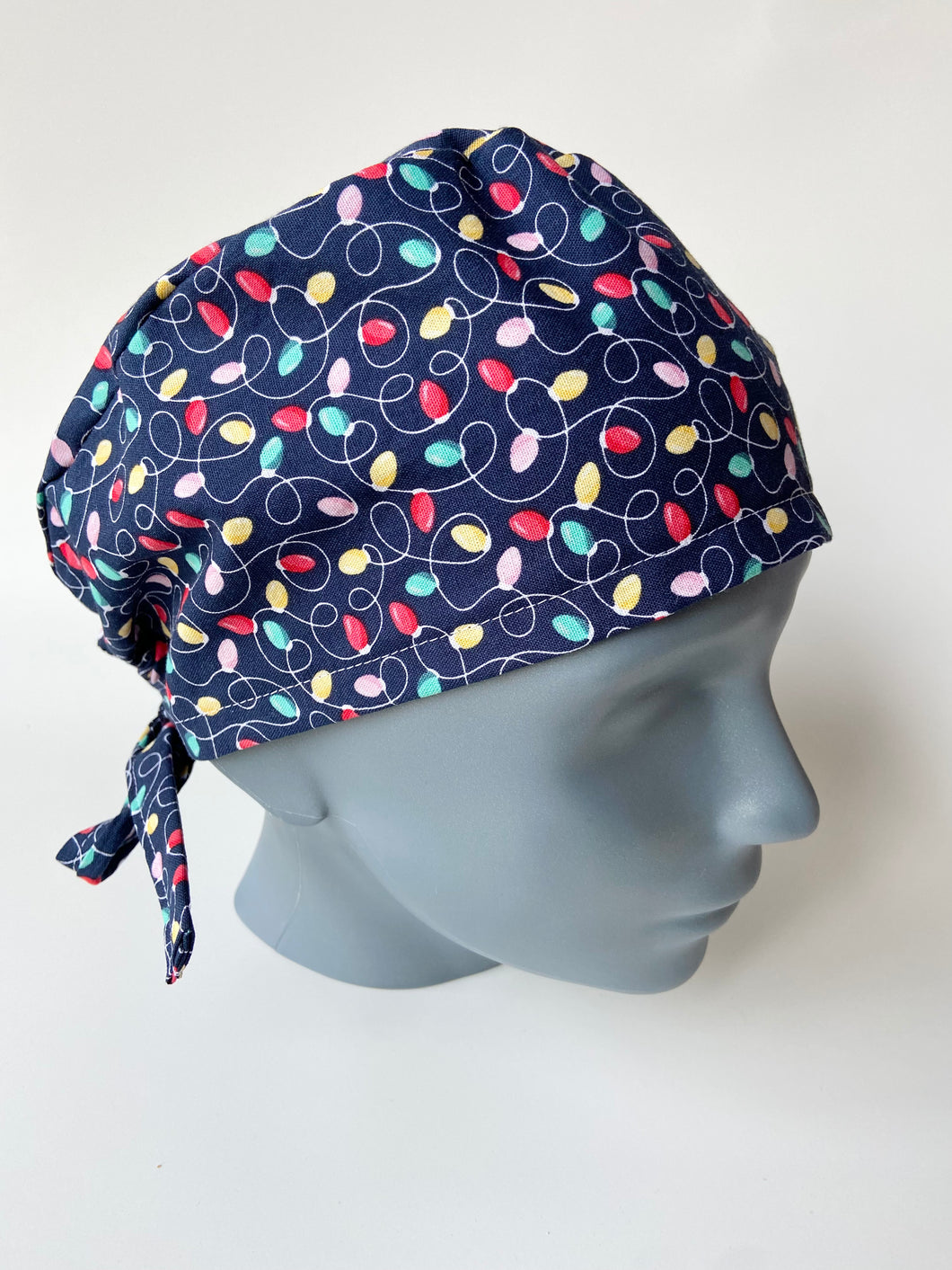 Christmas Lights Scrub Cap