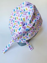 Load image into Gallery viewer, Ribbons Large Scrub Cap
