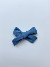 Load image into Gallery viewer, Denim Classic Hair Bow
