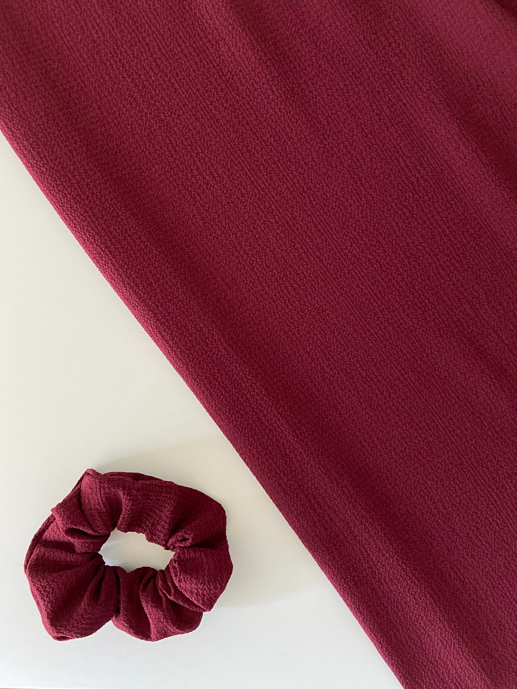 Cabernet Textured Scrunchie