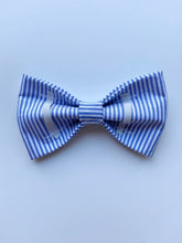 Load image into Gallery viewer, Blue Stripe Pet Bow
