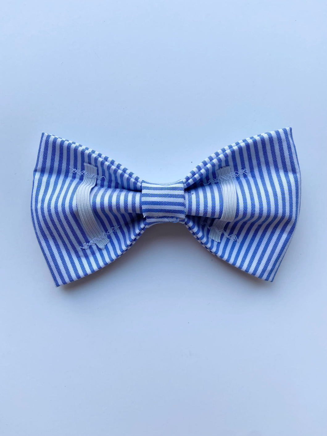 Blue Stripe Pet Bow