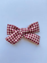 Load image into Gallery viewer, Farmer Plaid Classic Bow
