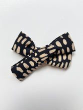 Load image into Gallery viewer, Speckled Black Classic Hair Bow
