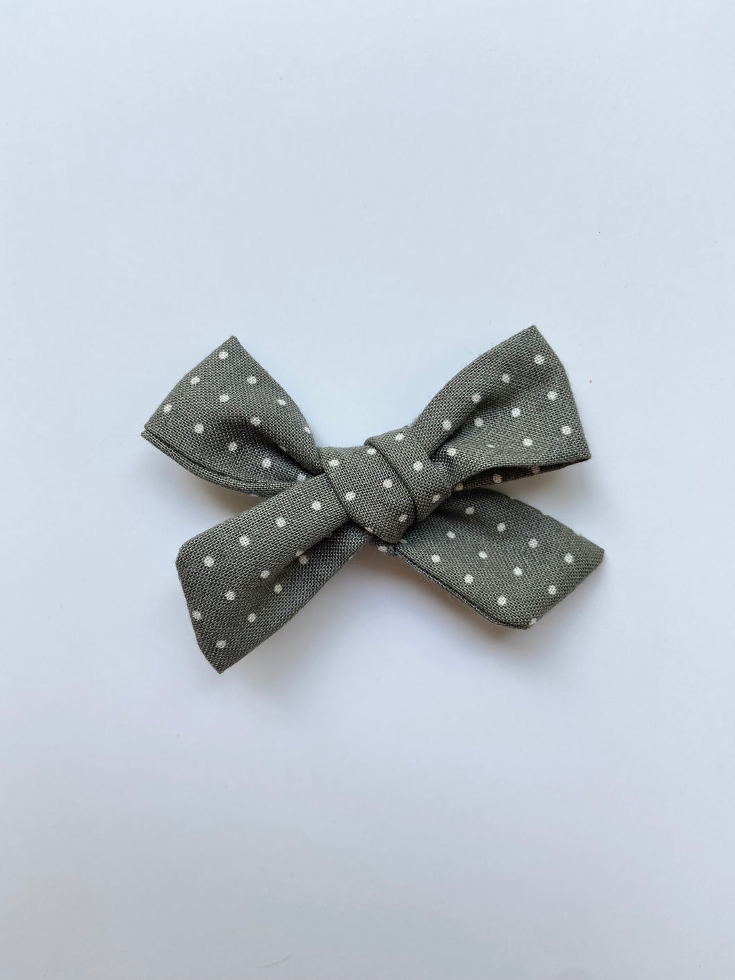 Green Dots Classic Hair Bow