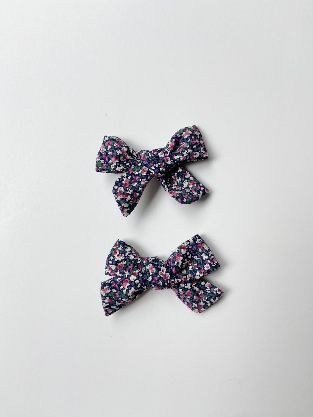 Floral Pigtail Hair Bow Set