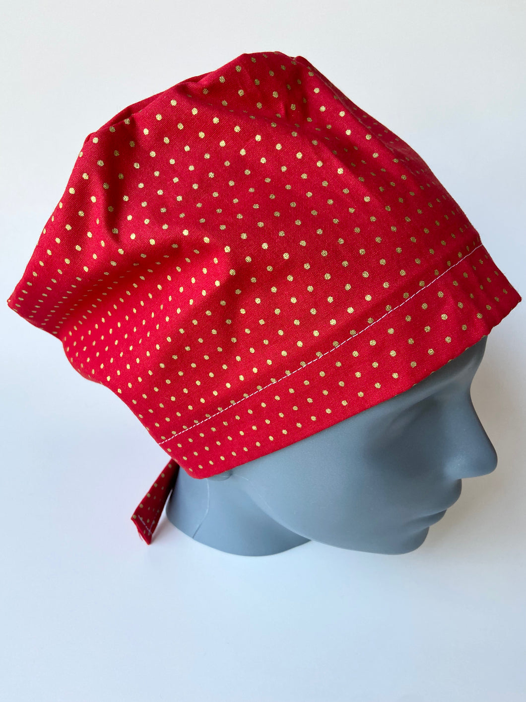 Christmas Red Large Scrub Cap