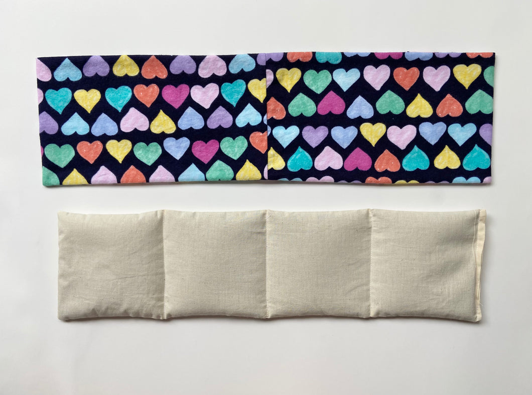 Flannel Hearts Long Therapy Bag