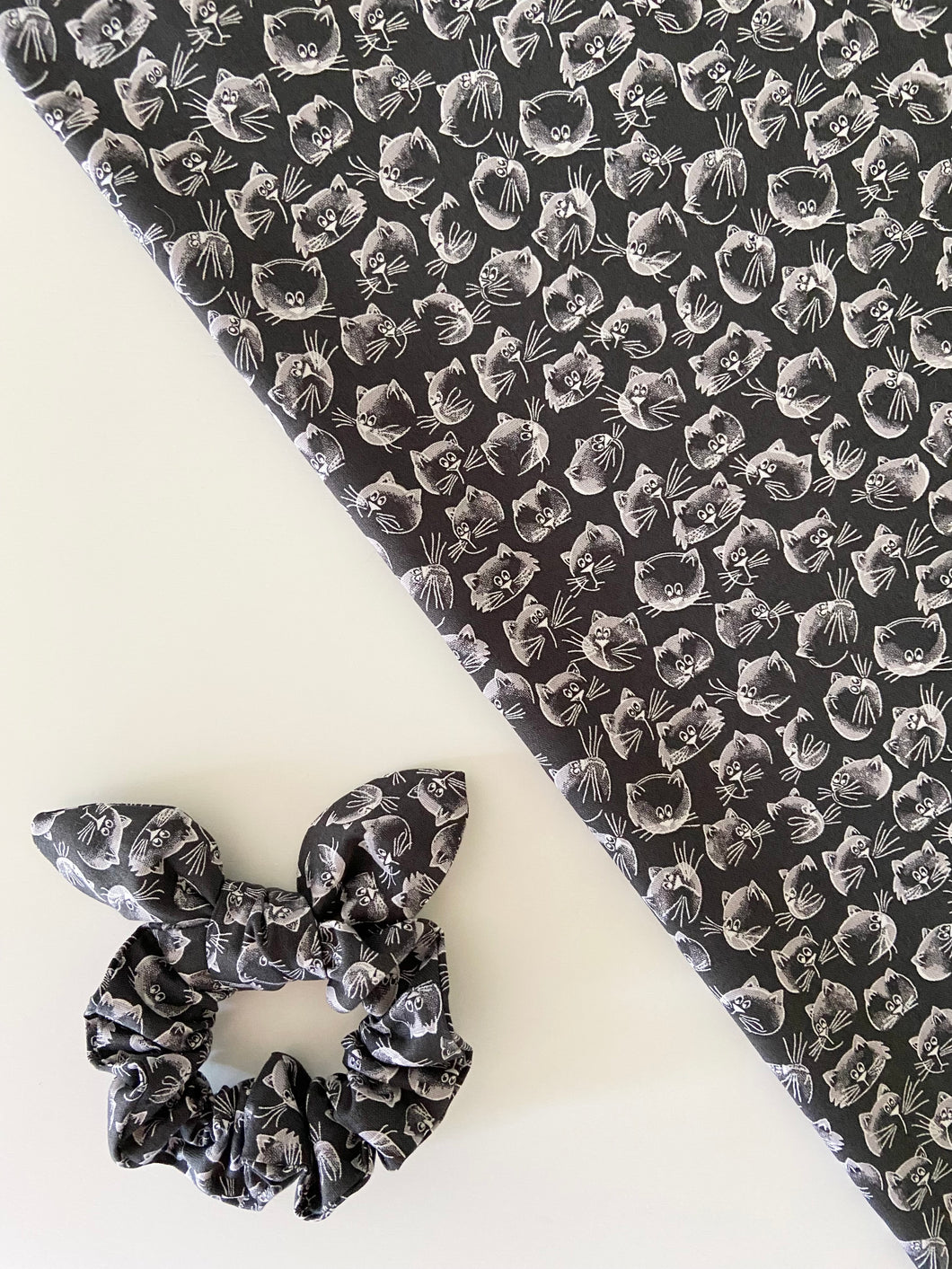 Meow Mix Scrunchie with Bow