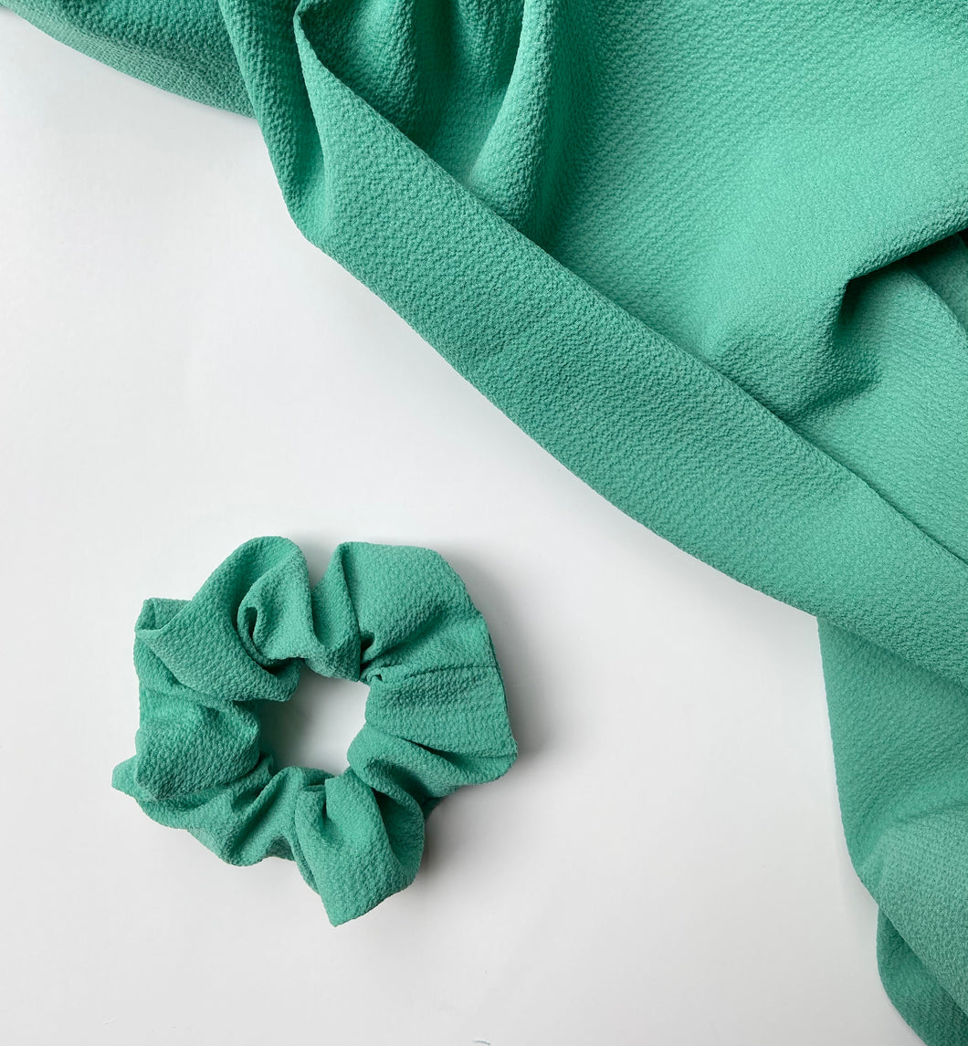 Jade Textured Scrunchie