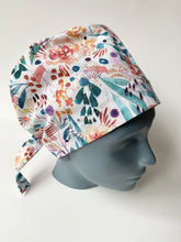 Load image into Gallery viewer, Spring Floral Large Scrub Cap
