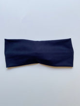 Load image into Gallery viewer, Navy Bamboo Twist Headband
