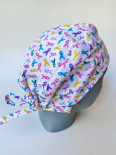 Load image into Gallery viewer, Cancer Awareness Ribbons Scrub Cap
