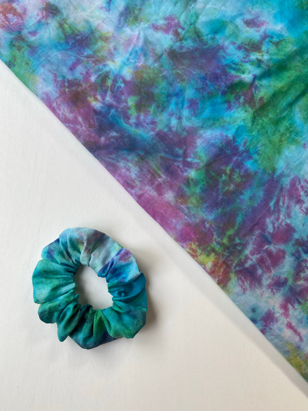 Rainbow Tie Dye Scrunchie