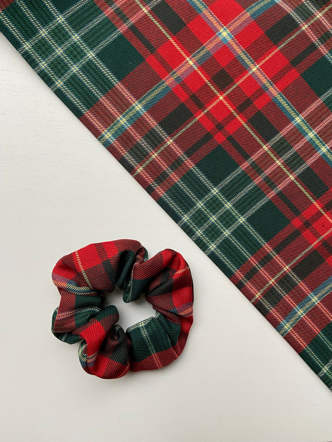 Christmas Plaid Scrunchie