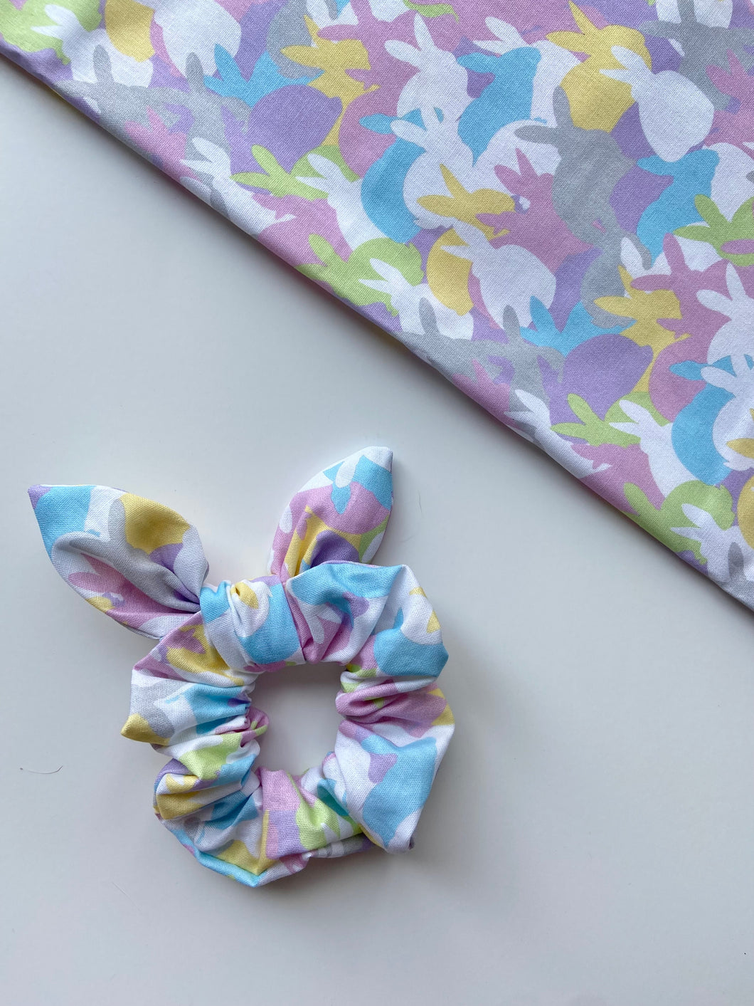 Easter Bunny Scrunchie with Bow