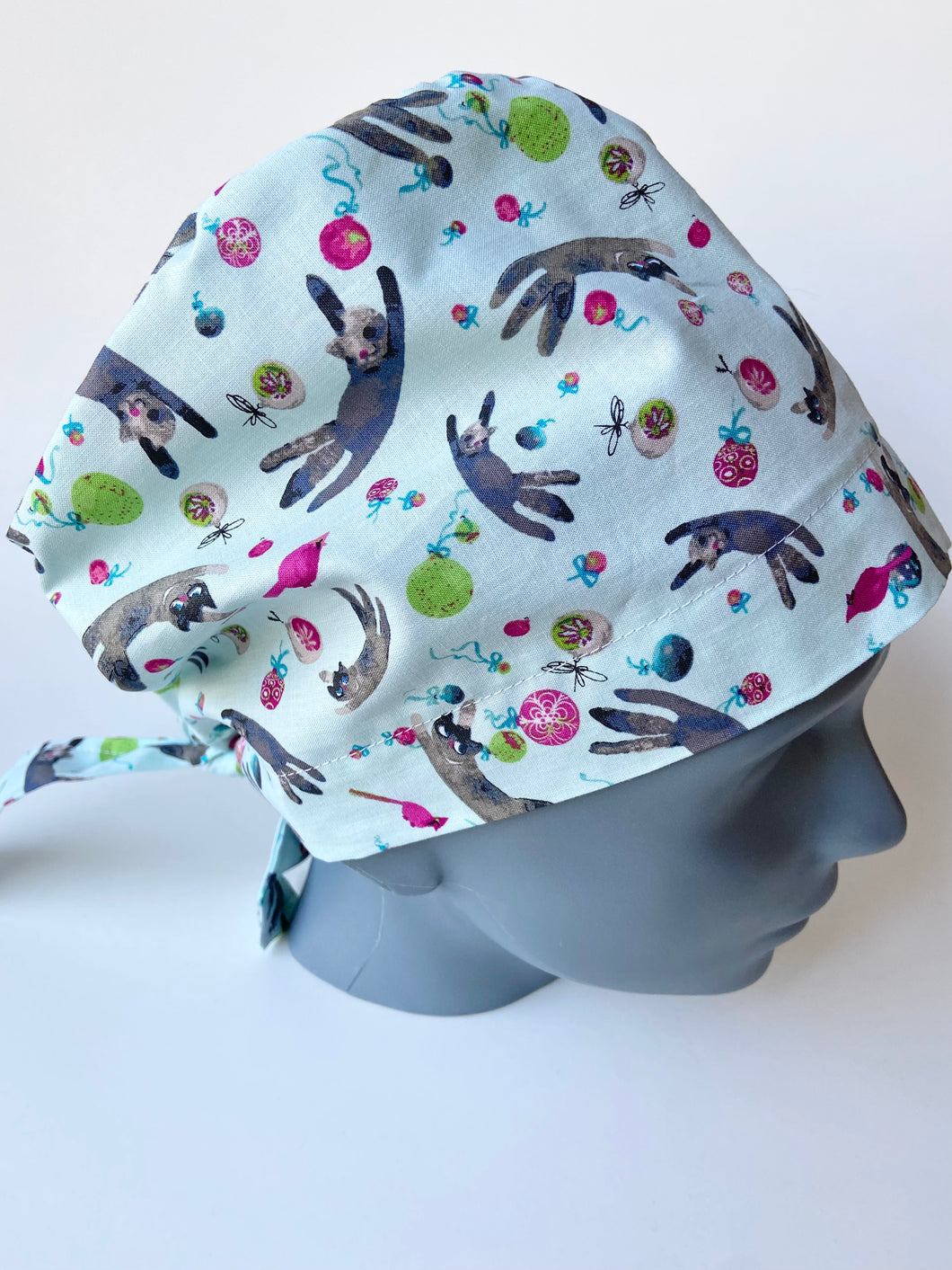 Christmas Cats Large Scrub Cap