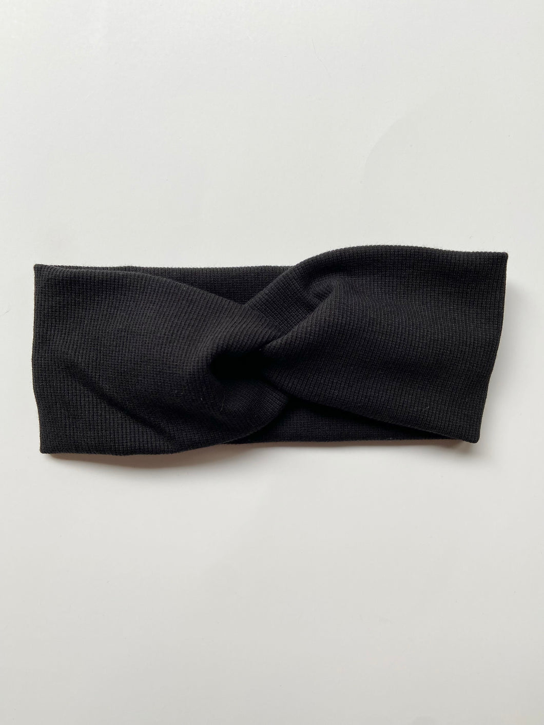 Black Thicker Twist Headband