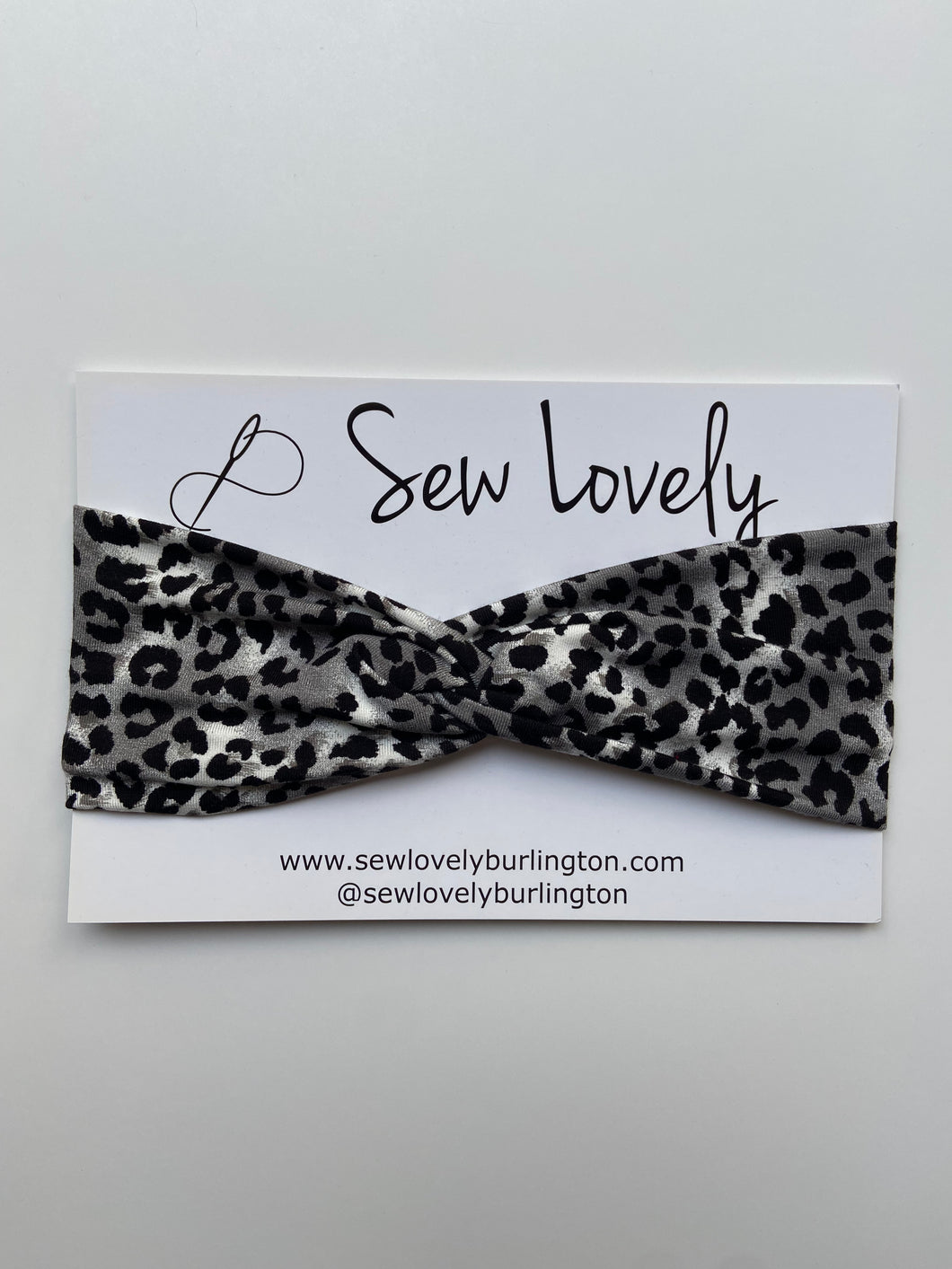 Snow Leopard Twist Headband