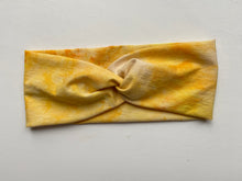 Load image into Gallery viewer, Yellow Tie Dye Twist Headband
