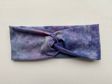 Load image into Gallery viewer, Purple Tie Dye Twist Headband
