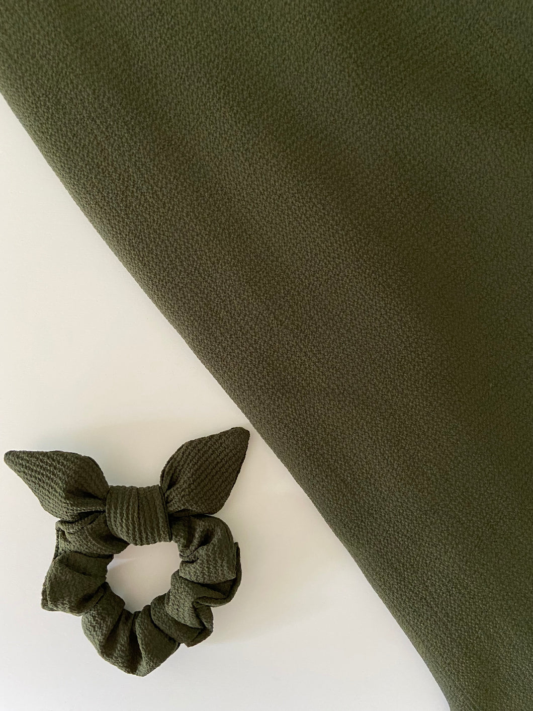 Pine Textured Scrunchie with Bow