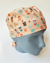 Load image into Gallery viewer, Pumpkin Spice Scrub Cap with Ties
